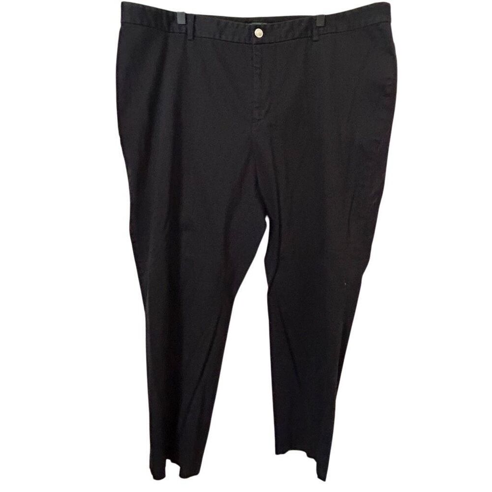 Lauren Ralph Lauren 22W plus black Pants Womens Straight Leg money classic Casua